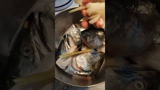 🔪🐋SALMON HEAD RECIPE shortsfeed satisfying trending fish fishcutting healthy [upl. by Ursulina235]