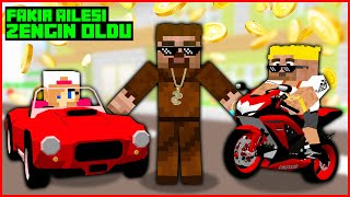 FAKİR VE AİLESİ ZENGİN OLDU FİLMİ 🤑  Minecraft ZENGİN FAKİR HAYATI [upl. by Eniamreg]