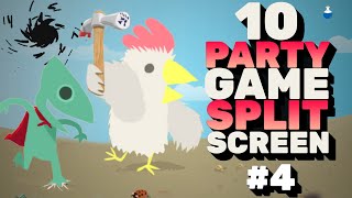 Top 10 Best Local Party Games 4  PC XONE PS4 SWITCH STADIA  Split screen coop versus [upl. by Aenal31]