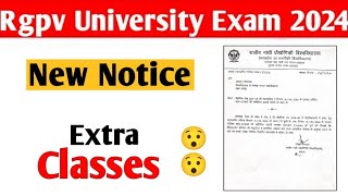 Rgpv latest update 😯  Rgpv new notice extra classes related [upl. by Colver176]