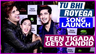 Interview With Teen Tigada aka Vishal Sameeksha amp Bhavin Bhanushali  Tu Bhi Royega Song Launch [upl. by Silvanus]