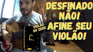 AFINE SEU VIOLÃO com seu celular  Como tocar violão iniciante [upl. by Gaspard]