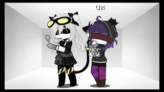 Uzi rates kissesNuziMdGachaGLITCH LiamVickersAnimation [upl. by Titus]