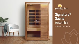 Sunlighten Signature Far Infrared Sauna Assembly [upl. by Nnaassilem]