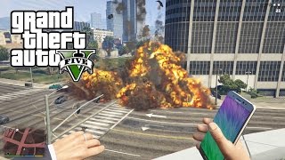 GTA 5 MOD  Samsung Galaxy Note 7 BIGGER Bomb Explosion [upl. by Hercule]