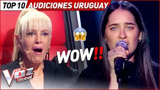 Top 10 Audiciones a Ciegas MÁS VISTAS de La Voz Uruguay 2023 [upl. by Gean]