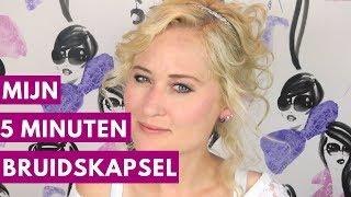 MIJN BRUIDSKAPSEL IN 5 MINUTEN  Haar Tutorial  Dazzling Beauty [upl. by Danyluk]