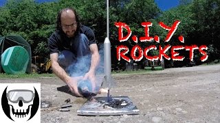 Homemade Rockets  Can you launch a DIY rocket on homemade sugar rocket fuel [upl. by Anahsek]