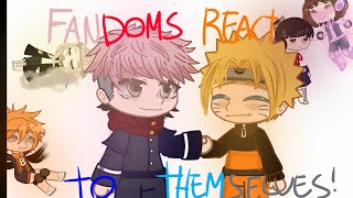 FANDOMS REACT TO THEMSELVES no breaks [upl. by Jori]