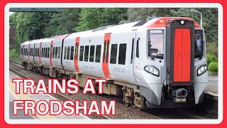 TRAINS at FRODSHAM railway station [upl. by Ennaihs833]