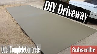 How to pour a Concrete Driveway Addition For Beginners DIY [upl. by Ahsilrak]