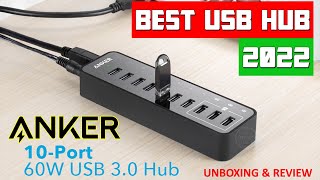 Anker 10 Port USB Hub  UNBOXING amp REVIEW [upl. by Ylrehc]