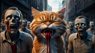 Zombies arent bad your mindset is🧟‍♀️cat cute catlover catvideos cutecat catlovers aicat [upl. by Reimer]