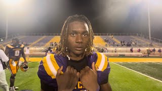 Lutcher uses Trenton Chaney’s three touchdowns to beat ED White 2720 in District 84A showdown [upl. by Ardnaid]