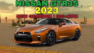 car parking multiplayer gearbox settings for nissan gtr35 600kph top speed [upl. by Akirat]