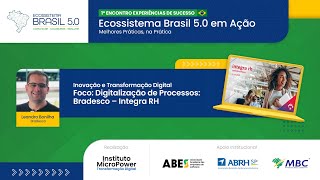 1º Encontro Experiências de Sucesso – Digitalização de Processos Bradesco – Integra RH [upl. by Anahsat]