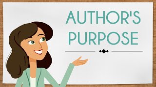 Authors Purpose  English For Kids  Mind Blooming [upl. by Yborian381]