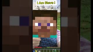 I Am Steve  Part 4 shorts minecraft minecraft2024 steve memes funny meme gamefilter [upl. by Shiekh]