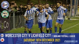 Worcester City 2 Lichfield City 1 [upl. by Nereus879]