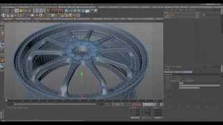 Cinema 4D Rim Speed Modeling SubD Modeling [upl. by Natsrik]