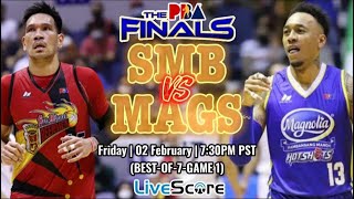 🔴PBA LIVE  SMB VS MAGNOLIA  LIVE SCORE amp PLAY BY PLAY  COMMENTARY  GAME 1 FINALS [upl. by Lasorella866]