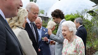 The Queen meets G7 leaders at summit reception [upl. by Lyman]