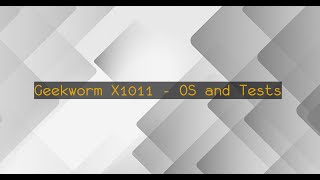 Geekworm X1011  OS installation and speed tests [upl. by Dalston]