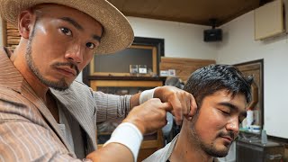 💈ASMR 100YearOld Japanese Barbershop Sleep Inducing Intense Tap Massage  Yamaguchi Barber [upl. by Eerb]