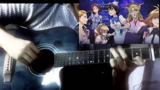 Cross Ange ED  Imperious Belle 凛麗 Rinrei acoustic guitar solo [upl. by Pinette]