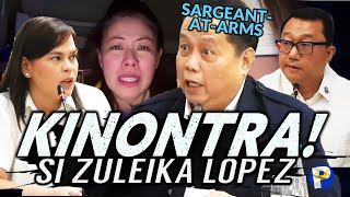 House sargeantatarms KINONTRA ang bersyon ni VP Sara Duterte tungkol sa kwento kay Zuleika Lopez [upl. by Schreiber293]