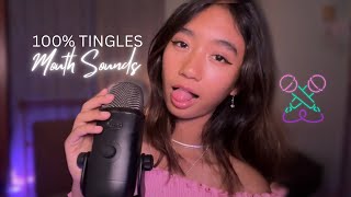 ASMR  EXTREMELY Wet MOUTH SOUNDS 100 Sensitivity 💯👄💕 [upl. by Kayne]