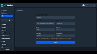 ICOWallet  Coin Setup and Stake  ICO Script Software [upl. by Franckot987]