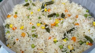 DELICIOUS vegetables RICE RECIPE Recette de Riz a la macedoine [upl. by Nigrom]