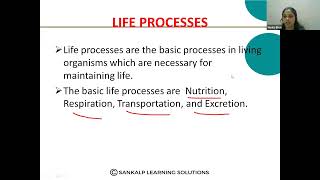 KREIS  SANKALP  10TH STANDARD  LIFE PROCESS  S2 [upl. by Auhso]