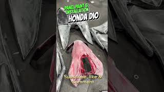 Panel paint amp installation on Honda Dio automobile hondascooters honda mechanic 🙂🙂 [upl. by Ennaus]