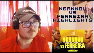 NEW CHAMP  Francis Ngannou VS Renan Ferreira Highlights Reaction [upl. by Ieso]