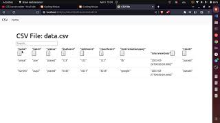 Csv upload  Csv reader using node js and ejs  coding ninja [upl. by Akienahs]