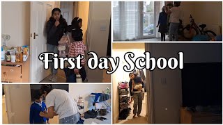 First day School  Get Ready with us  First day School Vlog [upl. by Iramaj]