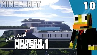 Minecraft Lets Build Modern Mansion Final Part [upl. by Maillij193]