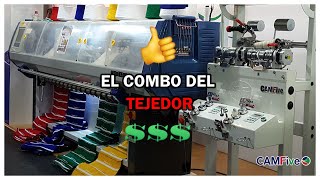 💰👍 Maquina TEJEDORA FULL JACQUARD  DEVANADORA el COMBO del TEJEDOR  Tejedoras CAMFive [upl. by Venita]