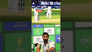 Jasprit bumrah on virat kohli 100🫂❤️ viratkohli jaspritbumrah indvsaus shorts [upl. by Kirre]