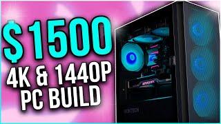 BEST 1500 Gaming PC Build in 2024  4K amp 1440p Ultra  🔥 [upl. by Einhoj]