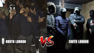 UK DRILL NORTH LONDON VS SOUTH LONDON [upl. by Melodie]