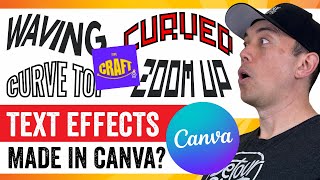 HOW TO WARP TEXT IN CANVA using TypeCraft Step by step tutorial [upl. by Neeluj]