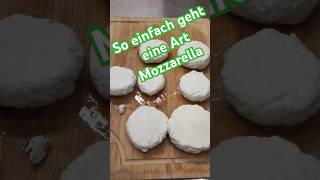 Eine Art Mozzarella selber herstellen rezept food lecker [upl. by Murdocca]