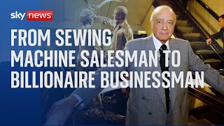 Mohamed Al Fayed From sewing machine salesman to billionaire businessman [upl. by Anitac]