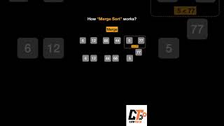 DATA STRUCTURE MERGE🔥👆 SORT PART 1 trending mergesort coding techtraining [upl. by Ahsiuqat289]