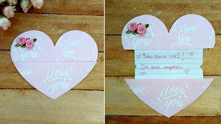 QUICK amp EASY SURPRISE CARD to GIFT the one you LOVEDIY [upl. by Mahgirb]