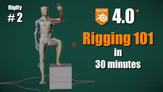 Blender 40 RIGIFY Ch 2 Rigging Basics [upl. by Arenat]