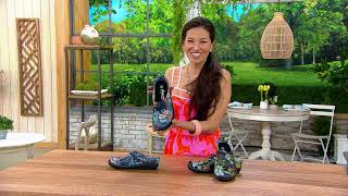 Sloggers SlipOn Waterproof Printed Garden Clogs on QVC [upl. by Leanne716]